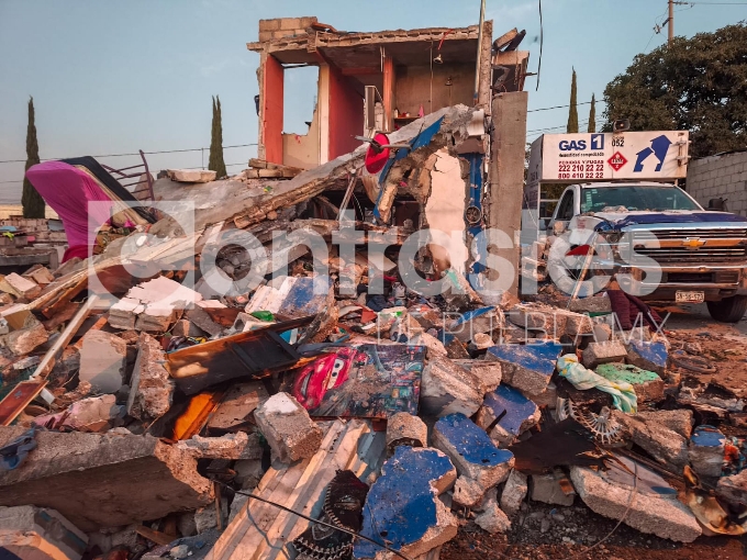 Explosión por fuga de gas