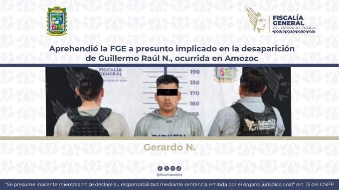 FGE detenido Guillermo Amozoc
