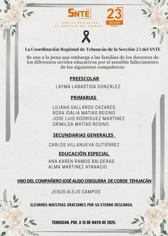 SNTE accidente