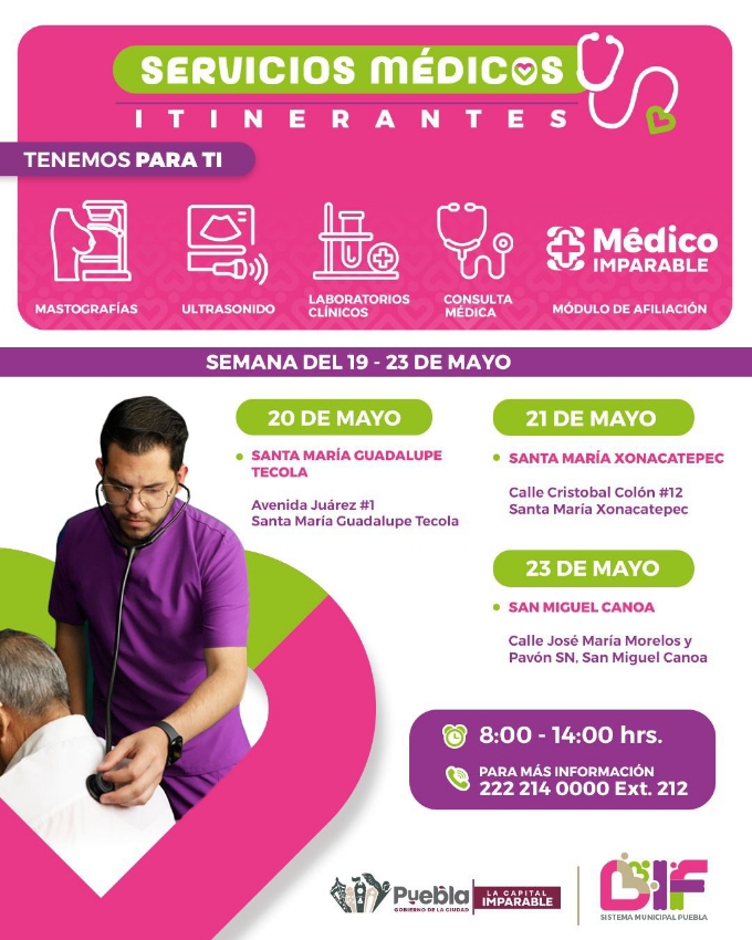 Puebla capital servicios médicos