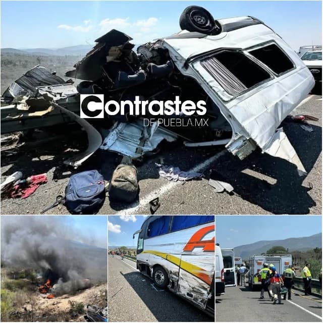 Accidente muertos autopista Cuacnopalan Oaxaca