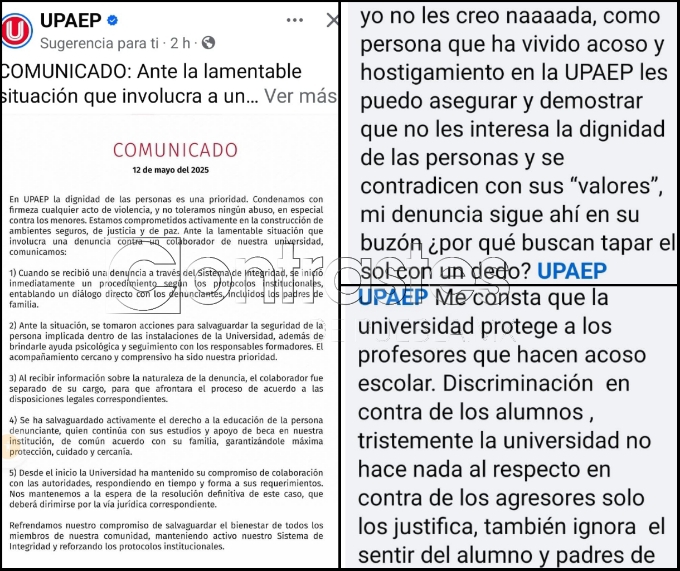 UPAEP denuncias abuso