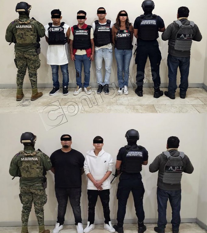 Detenidos Barredora SSC