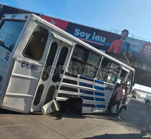 Transporte público accidente