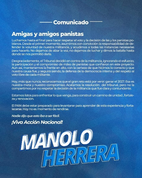 Manolo Herrera se baja de dirigencia