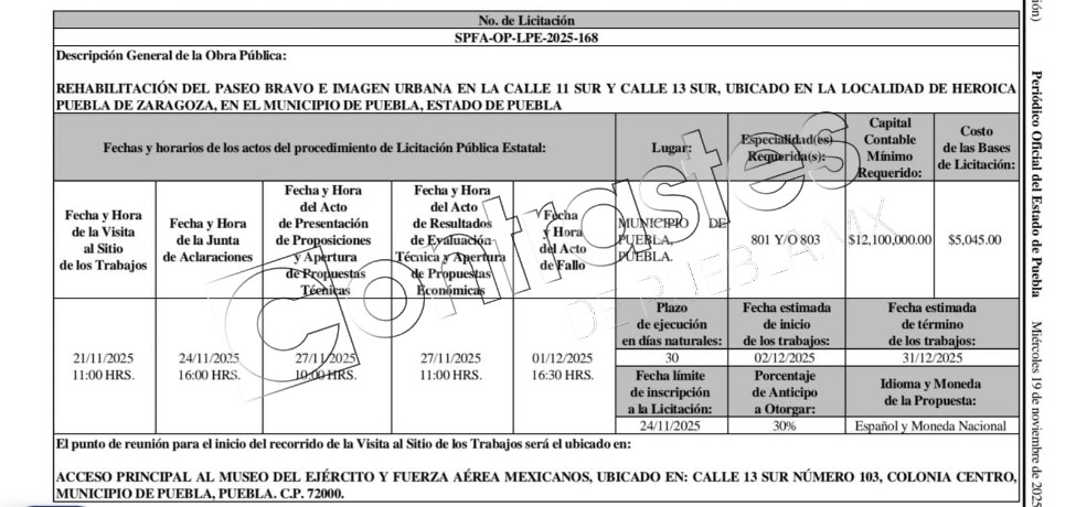 Rehabilitación del Paseo Bravo