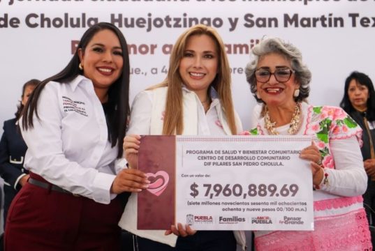 Ceci Arellano y Tonantzin Fernández Fortalecen Atención a Familias de la Región en San Pedro Cholula
