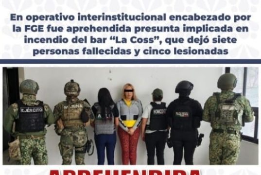 Cae Isabel N. por ataque al bar LaCoss; es la tercera persona detenida