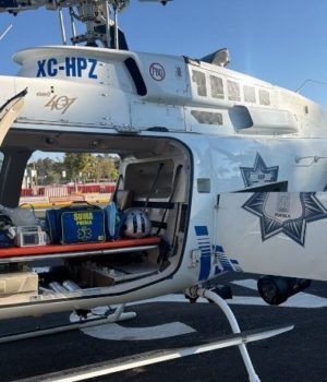 Con traslado aéreo, Gobierno de Puebla garantiza atención especializado a joven lesionado