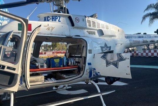 Con traslado aéreo, Gobierno de Puebla garantiza atención especializado a joven lesionado