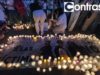 Con velas y vestidos de blanco, exigen justicia por triple homicidio en Angelópolis