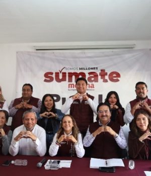 Dirigencia de Morena Puebla respalda “mano dura” de Armenta contra transportistas