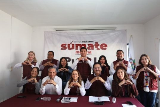 Dirigencia de Morena Puebla respalda “mano dura” de Armenta contra transportistas