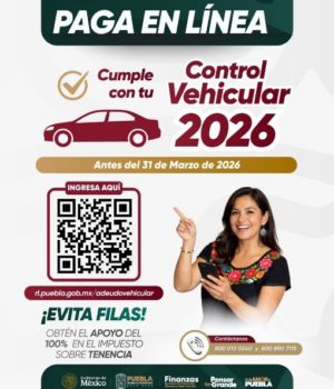 ¿Ya pagaste? Gobierno de Puebla condona multas y recargos vehiculares de 2021 a 2024