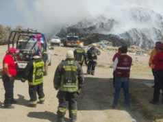 Incendio en Relleno Sanitario de San José Chiapa registra 90% de control: PC