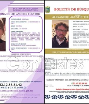 Desaparece matrimonio en Puebla; emiten fichas de búsqueda