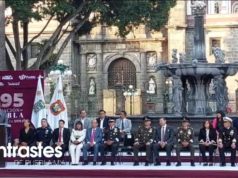Conmemoran en el Zócalo de Puebla el 495 Aniversario de la fundación de la ciudad