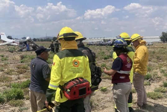 Tres muertos y un lesionado deja caída de avioneta en Huejotzingo; salió del aeropuerto de Puebla rumbo a Poza Rica (Video)