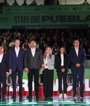 Armenta Mier impulsa legado deportivo para Puebla con Copa Mundial de Tiro con Arco