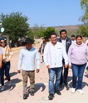 Pável Gaspar encabeza jornada de inauguración de Obras Comunitarias en la Mixteca poblana