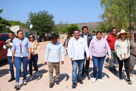 Pável Gaspar encabeza jornada de inauguración de Obras Comunitarias en la Mixteca poblana