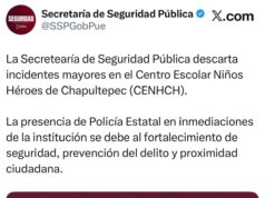 Falsas amenazas de tiroteos generan psicosis en escuelas de Puebla: SSP