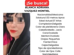 Confirma la FGE hallazgo sin vida de Blanca Adriana en Tlaxcala