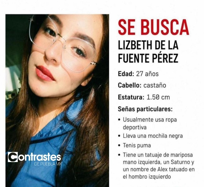 Se busca Lizbeth de la Fuente Pérez