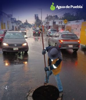 Más de 20 Puntos de encharcamiento atendió Agua de Puebla