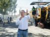 Supervisa Pepe Chedraui intervención del Tren Capitalino de Pavimentación en la colonia Vicente Guerrero