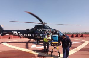 Con helicópteros al servicio de la salud, Puebla garantiza atención oportuna con 31 traslados