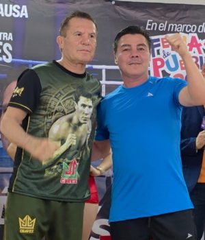 Julio César Chávez y El Travieso Arce listos para la gran pelea con causa