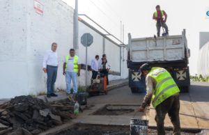 Supervisa Pepe Chedraui avance de trabajos de bacheo en la capital poblana