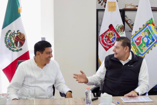 Armenta y Jara refuerzan alianza por la seguridad entre Puebla y Oaxaca
