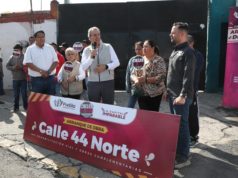 Encabeza Pepe Chedraui trabajos de rehabilitación vial en la colonia San Luis Gonzaga