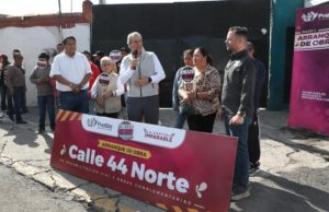 Encabeza Pepe Chedraui trabajos de rehabilitación vial en la colonia San Luis Gonzaga