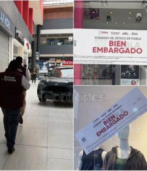 Secretaría de Finanzas realiza operativo de embargo en Plaza Dorada