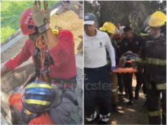 Rescatan a padre e hijo tras caer a un pozo en la Universidad Interamericana