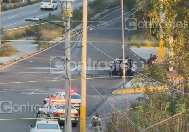 Calcinado en Periférico Ecológico y Chapulco