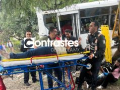 Es una unidad pirata de la Ruta 50 la que chocó en las vías del tren y dejó 15 lesionados: SMyT
