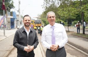 Supervisa Pepe Chedraui avances del Tren Capitalino de Pavimentación en bulevar Xonaca
