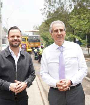 Supervisa Pepe Chedraui avances del Tren Capitalino de Pavimentación en bulevar Xonaca