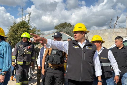 Supervisa gobernador Armenta Mier zona de emergencia en Tepeaca