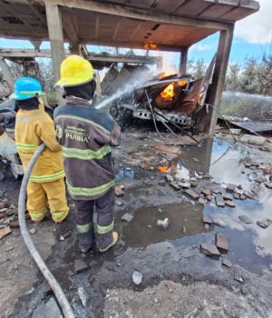 Fuerzas federales y gobierno estatal continúan labor de mitigación de riesgos en Tepeaca