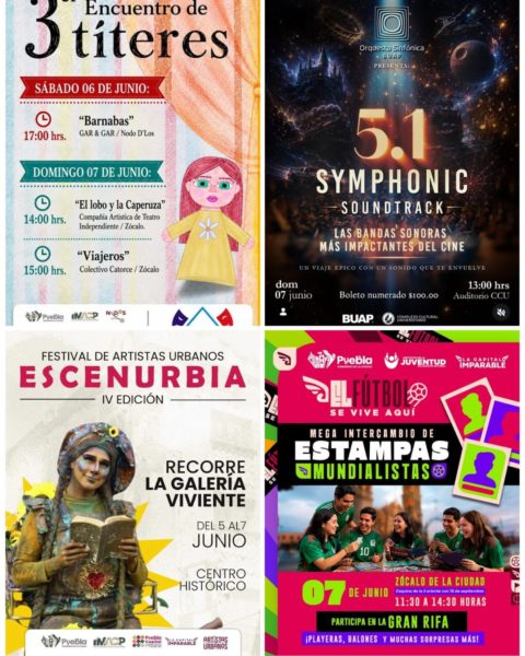 Eventos fin de semana Puebla