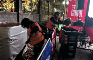 Gobierno de Pepe Chedraui desplegó operativo de limpieza tras los festejos por el partido entre México contra Chequia