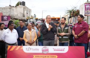Arranca Pepe Chedraui rehabilitación vial en la Junta Auxiliar de San Aparicio
