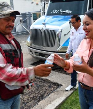 Tonantzin Fernández fortalece el programa de bacheo más intensivo en la historia de San Pedro Cholula