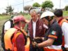 Inspecciona Pepe Chedraui labores en el vaso regulador Puente Negro, así como afectaciones en la zona