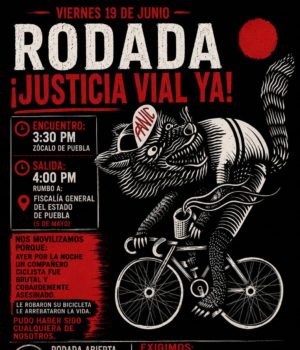 Colectivos ciclistas convoca a rodada por asesinato de joven en Loma Linda